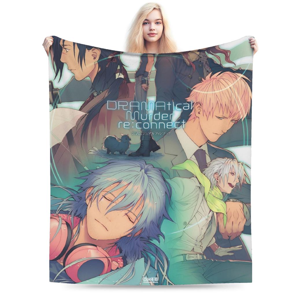 dramatical murder anime Throw Blanket for Couch Soft Cozy Plush Blanket 50x60 Inch Multi-size Bedspread for All Seasons