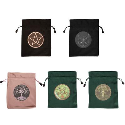 Мешочек на шнурке Рунические гадания Мешочек для Таро Игровые кости Карты Оракула Мешочек для хранения
