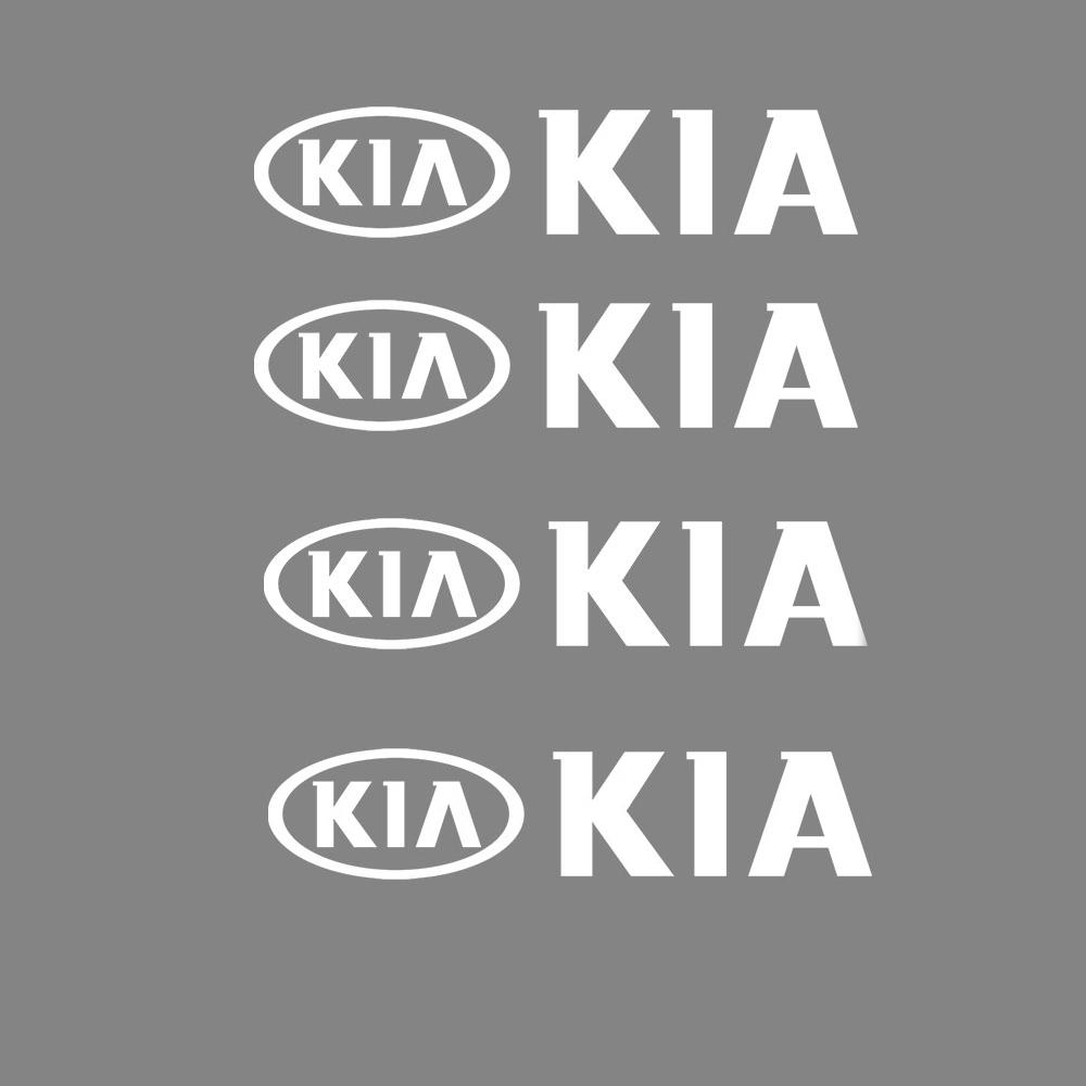 4 Pack Car Badge Body Decoration Stickers Car Styling Decals Exterior Decoration for Kia Sportage Ceed Picanto Rio ProCeed Niro zpjm80