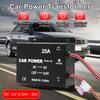 DC 12V к 24V Автоаксессуары Повышающий мощность Автомобильный трансформатор Преобразователь мощности Адаптер-повыситель напряжения Высокая мощность 25А Для дома на колесах, грузовика, прицепа, фургона