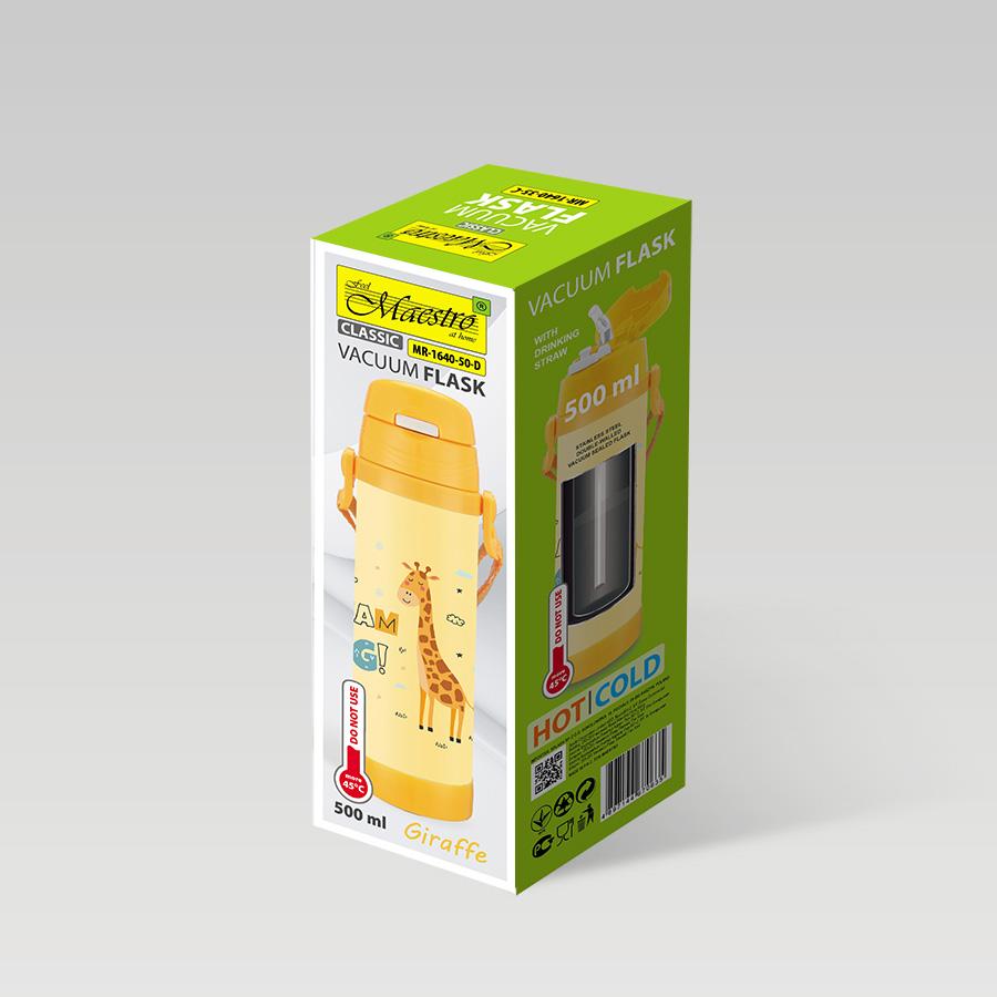 Kubek Termiczny Dla Dzieci 500 Ml 'Żyrafa" | Maestro Mr-1640-50-D