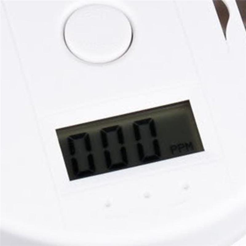 CO Датчик отравления угарным газом Предупреждающая сигнализация Детектор Тестер ЖК-дисплей