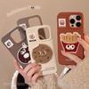 Plush Food Fries Suitable for 15pro Max Apple 16 Mobile Phone Case Three Dimensional Iphone17 Soft 13
