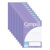 KOKUYO Notebook Campus Notebook Purpose B5 5mm Grid 30 Sheets Purple 10 Book Set No-30S10-5NVX10