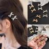 2pcs Sweet Cool Silver Metal Bow Hairpin Side Bangs Clip Broken Hair Hairpin Headwear Girls Women Hair Accessories