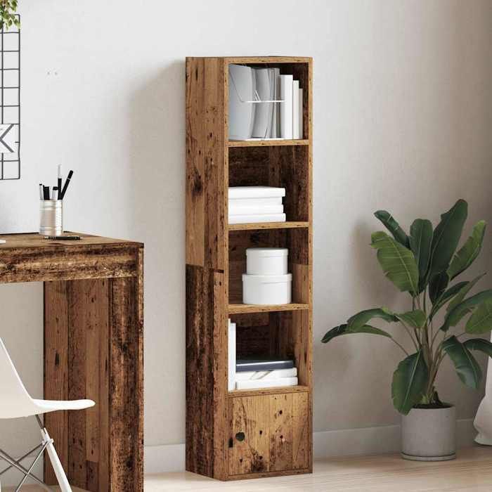 VidaXL Bibliothèque vieux bois 31x24x127 cm bois d'ingénierie, étagère à livres, support de rangement, support à livres, 860353