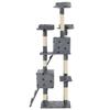 VidaXL Cat Tree and Sisal Scratching Posts 170cm Paw Prints Grey