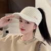 New Arrival Women's Hat Autumn Winter Knitted Visor Plush Lining, Warm Thickened Outdoor Sport Cap