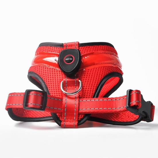 Светодиодный жгут для домашних животных, высокая яркость, износостойкая сетчатая ткань, средний светодиод для собак, перезаряжаемый