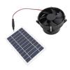 10W Solar Panel Powered Fan Kit Monocrystalline Silicon Solar Powered Exhaust Fan Portable Silent Solar Panel Fan for Outdoor