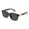 Азиатские GG1505Sk [Gucci] Мужские Солнцезащитные Очки, Посадка, 001, Черный/Зеленый/Серый