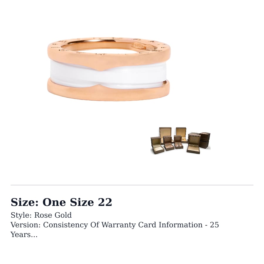 Bvlgari Кольца серии B.Zero1 Женские AN855964