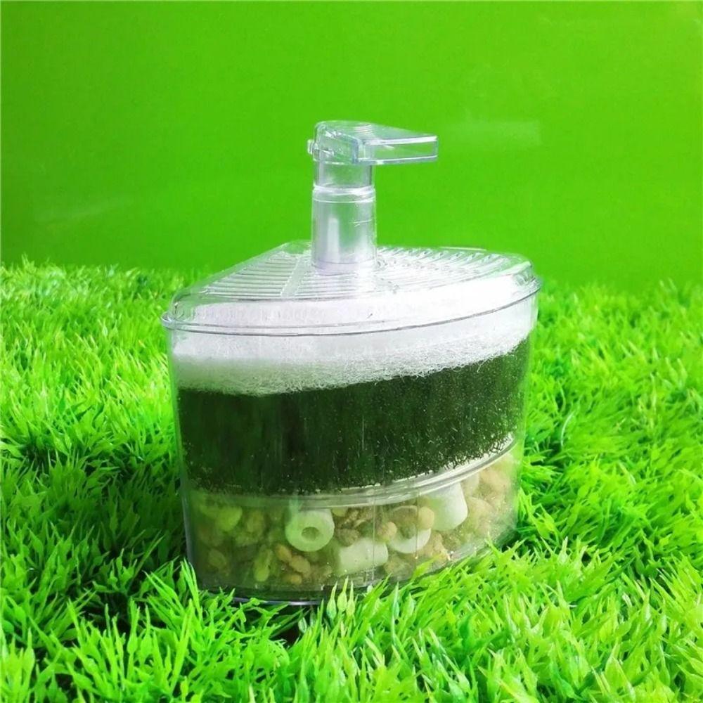 Air Driven Aquarium Bio Corner Filter Built-in Biochemical Cotton Filter Shrimp Biochemical
