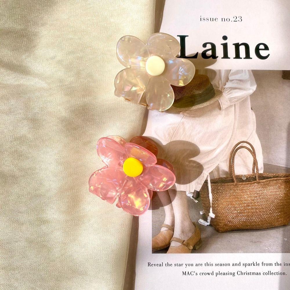 Hair Claws French Small Hair Clip Flower Hair Claw Korean Style Headwear Female Hair Accessories