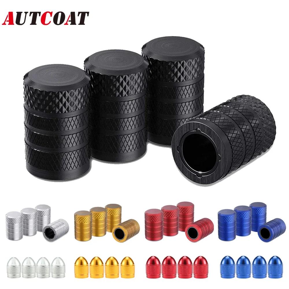 AUTCOAT 4/8 шт. Колпачки на ниппель шин, Алюминиевый колпачок на вентиль шины, Универсальные чехлы на шток для автомобилей, грузовиков, мотоциклов, внедорожников и велосипедов