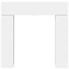 Fireplace Surround White 102 x 18 x 100.5 cm Wood based Panel