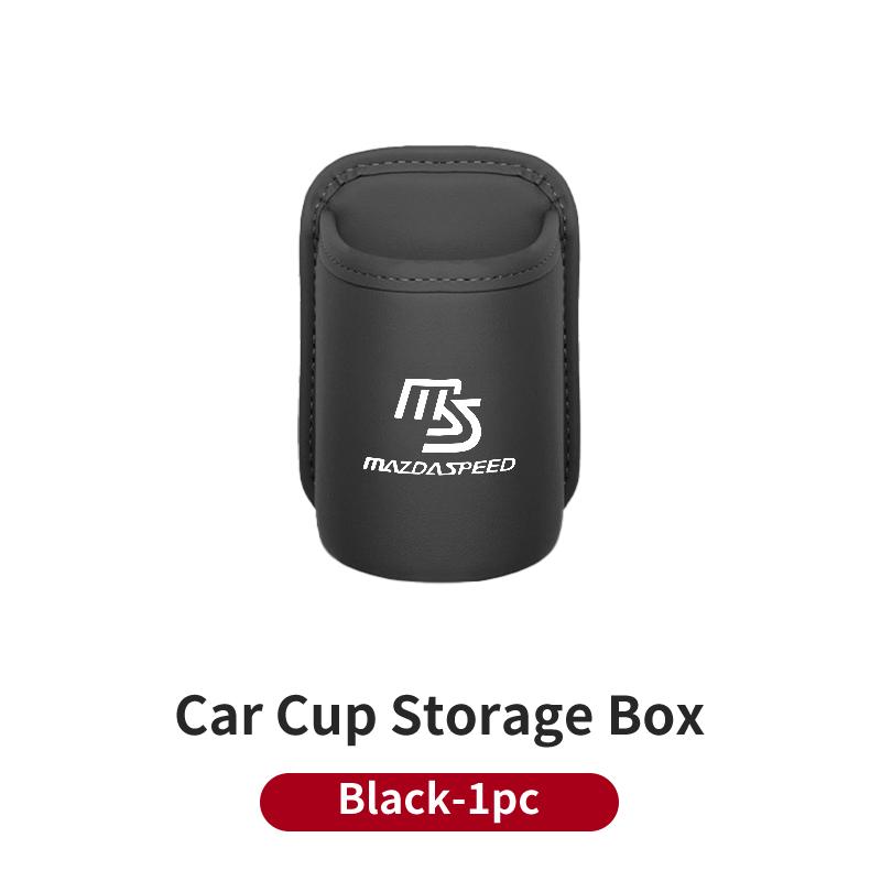 Leather Car Water Cup Holder Interior Drink Rack Organizer For Mazda 6 3 CX5 5 2 323 CX7 Demio Atenza MX30 CX3 CX9 MX5 RX8 RX7