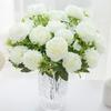 Silk Artificial Flowers Bulbous Chrysanthemum Peony Wedding Festival Home Table Vases Decoration Photography Props Diy Hot Sales