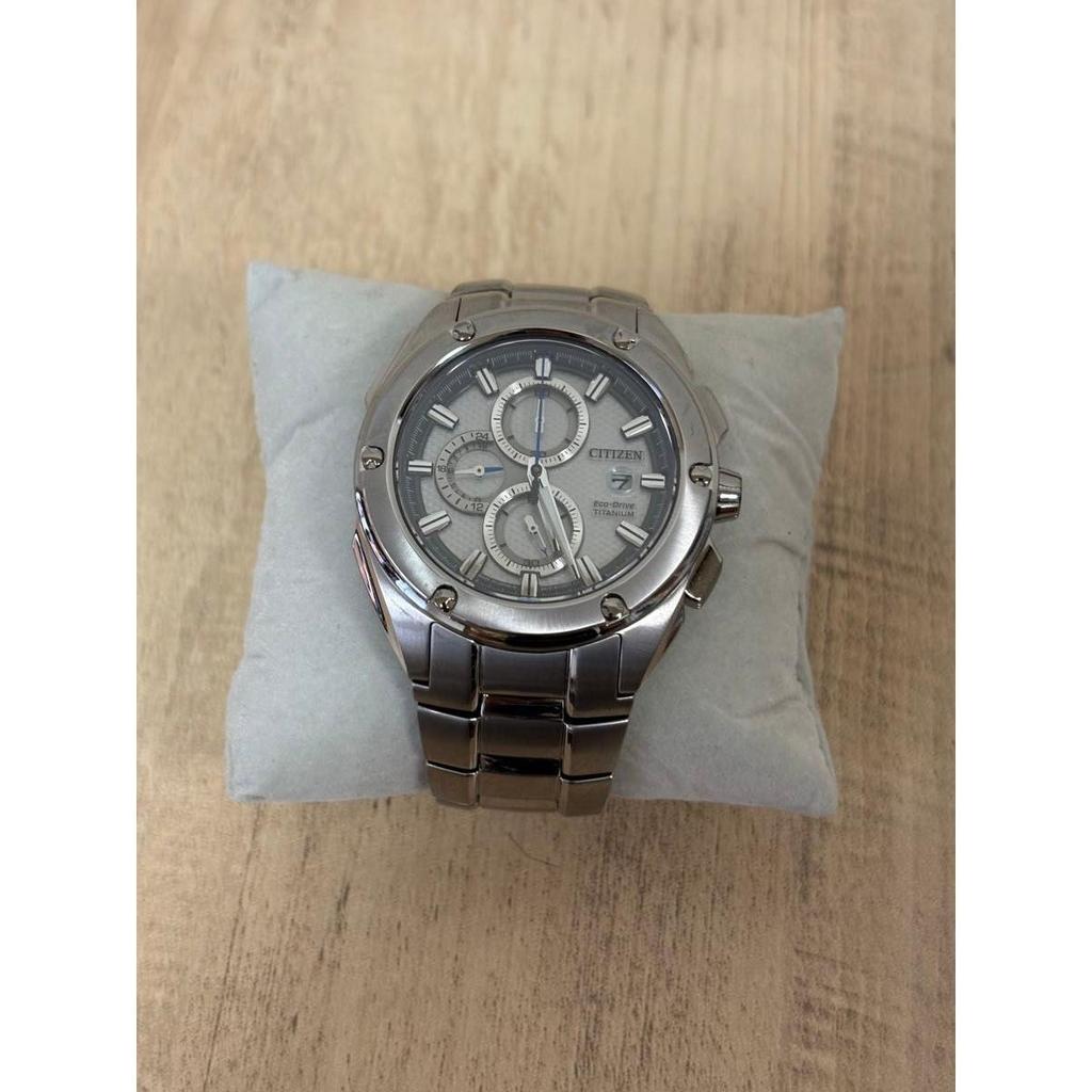 Подержанная модель из-за рубежа CITIZEN Citizen Eco-Drive ТИТАН Eco-Drive Титановые мужские часы