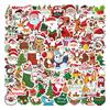 100 Glossy Christmas Stickers for Notebooks, Water Bottles, Suitcases, Phones & DIY Gifts