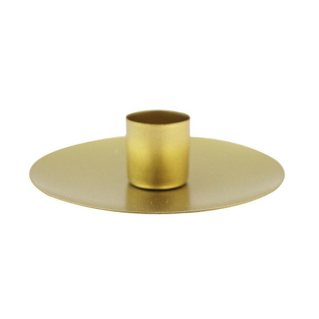 Simple Golden Candle Holders Metal Desktop Candlestick For Wedding Party Festival Candelabra Art Gifts Home Decor Candle Holders
