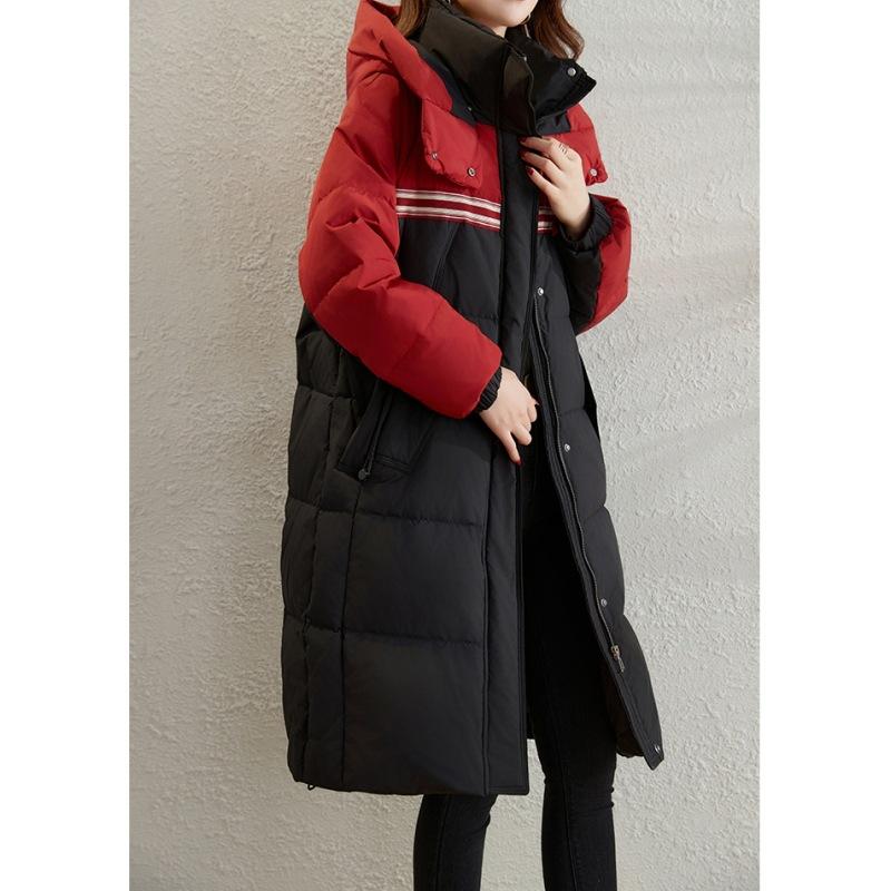 New Cotton-padded Jacket Women's Winter Long Korean Loose Coat Padded Cotton-padded Jacket with Foreign Style.