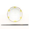 Imari ware rice bowl, flower, yellow, 13cm, small flower design, Tokushichi kiln, made in Japan, 480062