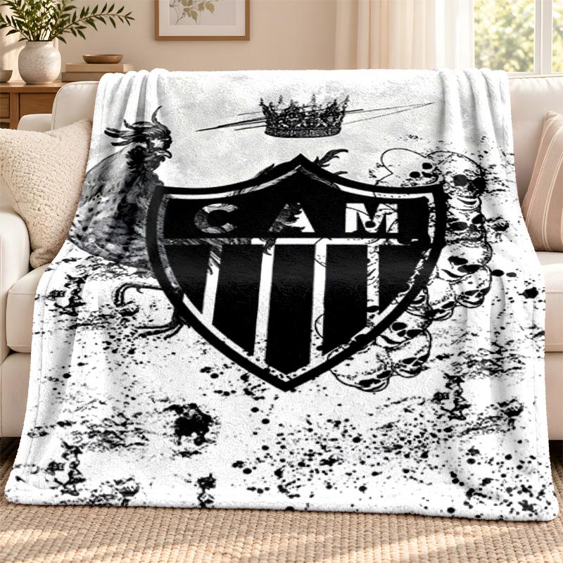 Clube Atletico Mineiro blanket Flannel Blanket Soft Cozy Plush Throw for Sofa Bed Lightweight Home Decoration Outdoor camping