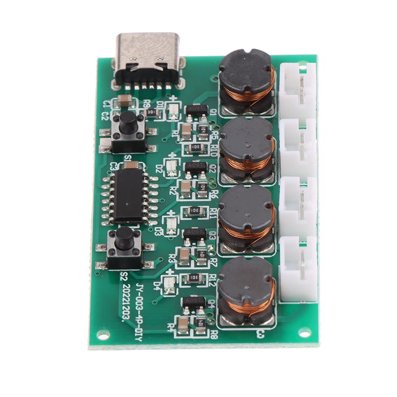 Генератор тумана и плата драйвера 4 распылительные пленки распылителя колеблющиеся 1/5 шт. DC5V Type-C мини-увлажнитель