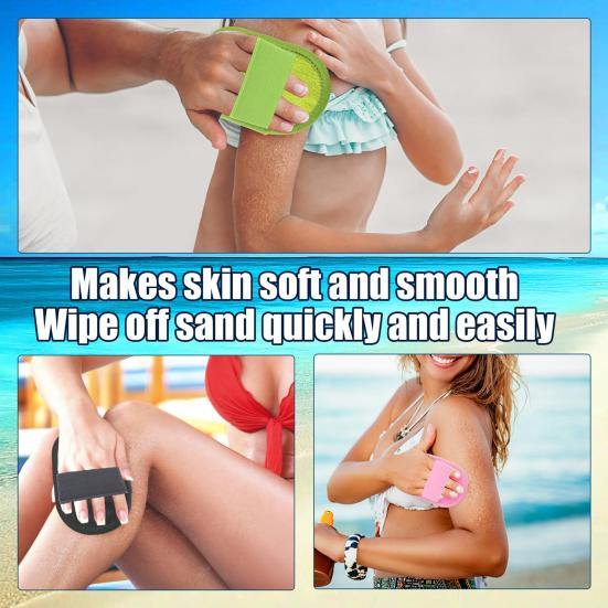 Средство для удаления песка для пляжных путешествий Рукавица для протирания песка Сумка для чистки пляжных мероприятий Волейбольные песочницы