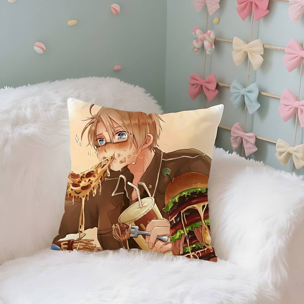МилыйHhetalia World StarsS Забавный Чехол Плюшевая Ткань Мягкая Наволочка Двусторонний Принт Чехол для Подушки Домашние Подарки
