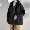 Men's Spring and Autumn New Trend Versatile Loose Casual Hooded Jacket