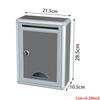 Vintage Aluminum Alloy Lockable Secure Mail Letter Post Box Mailbox Post Box for