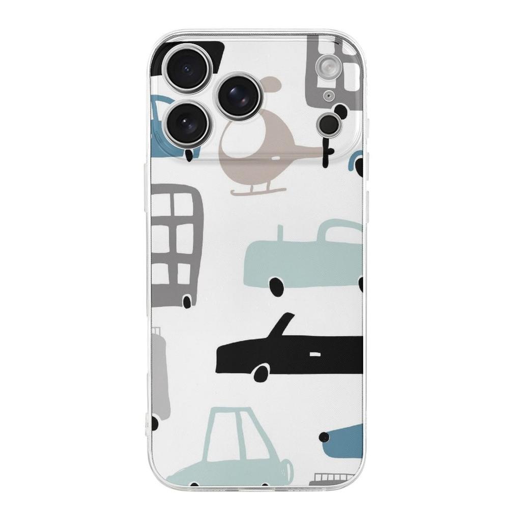 1 Pack For Iphone 17/17Air/17Pro/17ProMax Transparent TPU Anti-Smudge Protective Case With Cushion Corners And Raised Edges