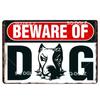 Beware Of Dogs Metal Sign Plaque Metal Vintage Decor Pub Bar Decoration Pet Tin Sign Plates Warning Poster Home Decor