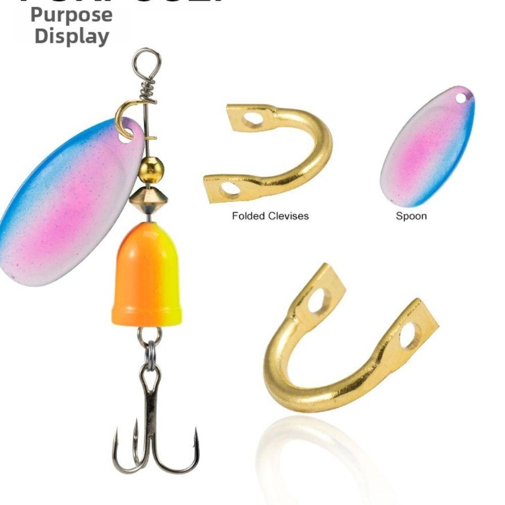 100pcs Spinner Clevis Spinnerbait Lure Clevis 100pcs Pack U Shaped Fishing Ring For Fishing Lure