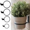 Metal Planter Pot Stand Wall Mounting Planters Rack Durable Flower Pot Holder Ring  Office