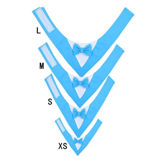 Смокинг для собак, бандана, официальный свадебный наряд с галстуком-бабочкой, нагрудники для домашних животных, шарф, регулируемый ошейник для маленьких и средних собак и кошек