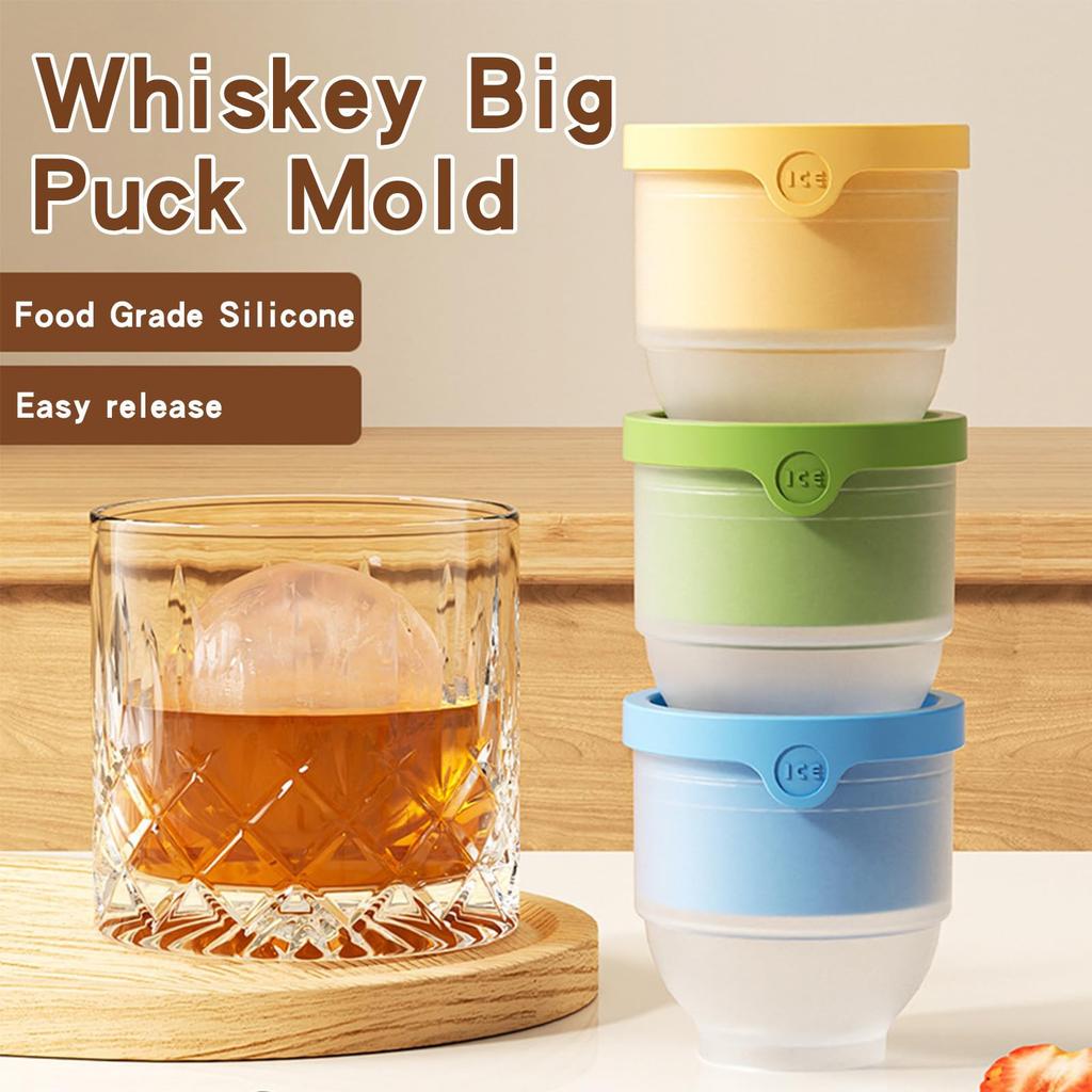 Large Maker Food Grade Silicone Mold For Whiskey, Home Round Ice Ball Tray