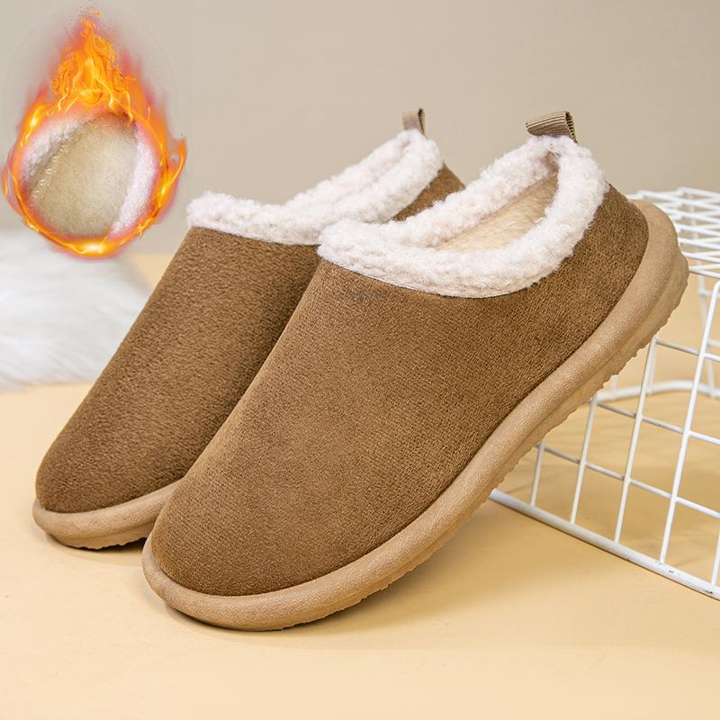 Хлопковые тапочки Birkenstock осень и зима новые ретро на плоской подошве бархатные теплые с закрытым носком пушистые хлопковые тапочки