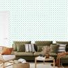 White and mint dots wallpaper, subtle detail 50x1000