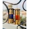 Set of 2 Nautical Maritime Brass Red/Green Minor Oil Lamp Ship Boat Lantern - 6" Decorative Oil Lantern In Brown.