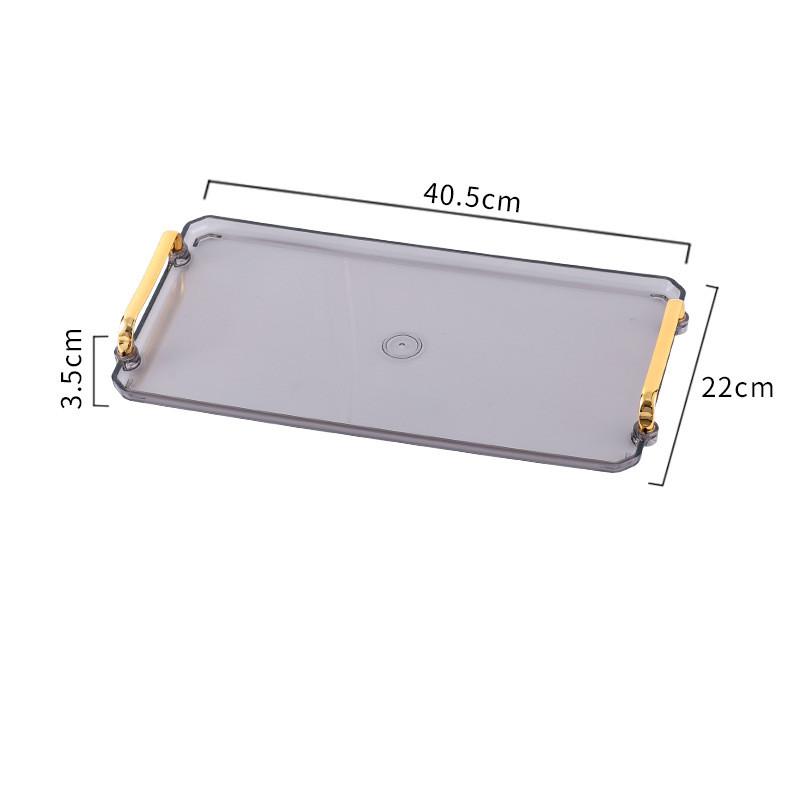 Пластиковый поднос для хранения продуктов Подносы для десерта и чая Тарелки для завтрака Хлебные тарелки Прямоугольные косметические тарелки Кухонные принадлежности