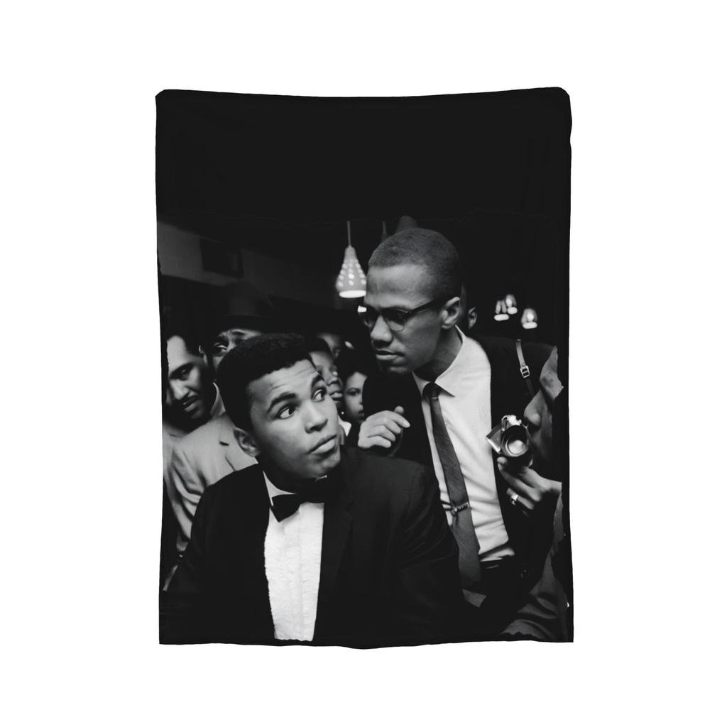 Black History Knitted Blanket Fleece Super Warm Throw Blanket for Bedroom Sofa Bedroom Quilt
