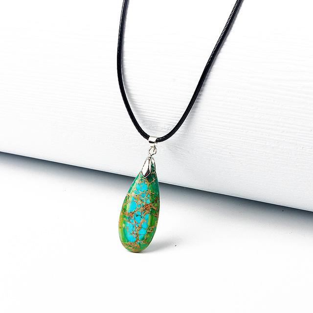 BLINGBAY женское ожерелье с подвеской из натуральной кожи, многоцветный кулон из воловьей кожи, ожерелье из веревки для девочек, вечерние, день рождения, рождественские украшения, подарок