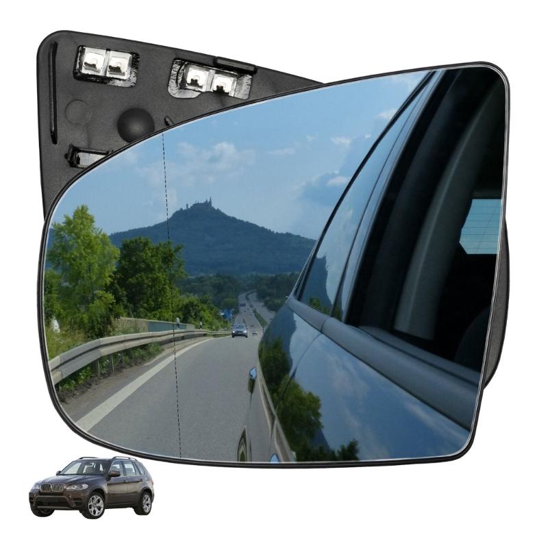 Compatible for E70 E71 Car Side Rear View Reflector Glass Lens Wide Angle with Heating Anti Glare Waterproof Accessories