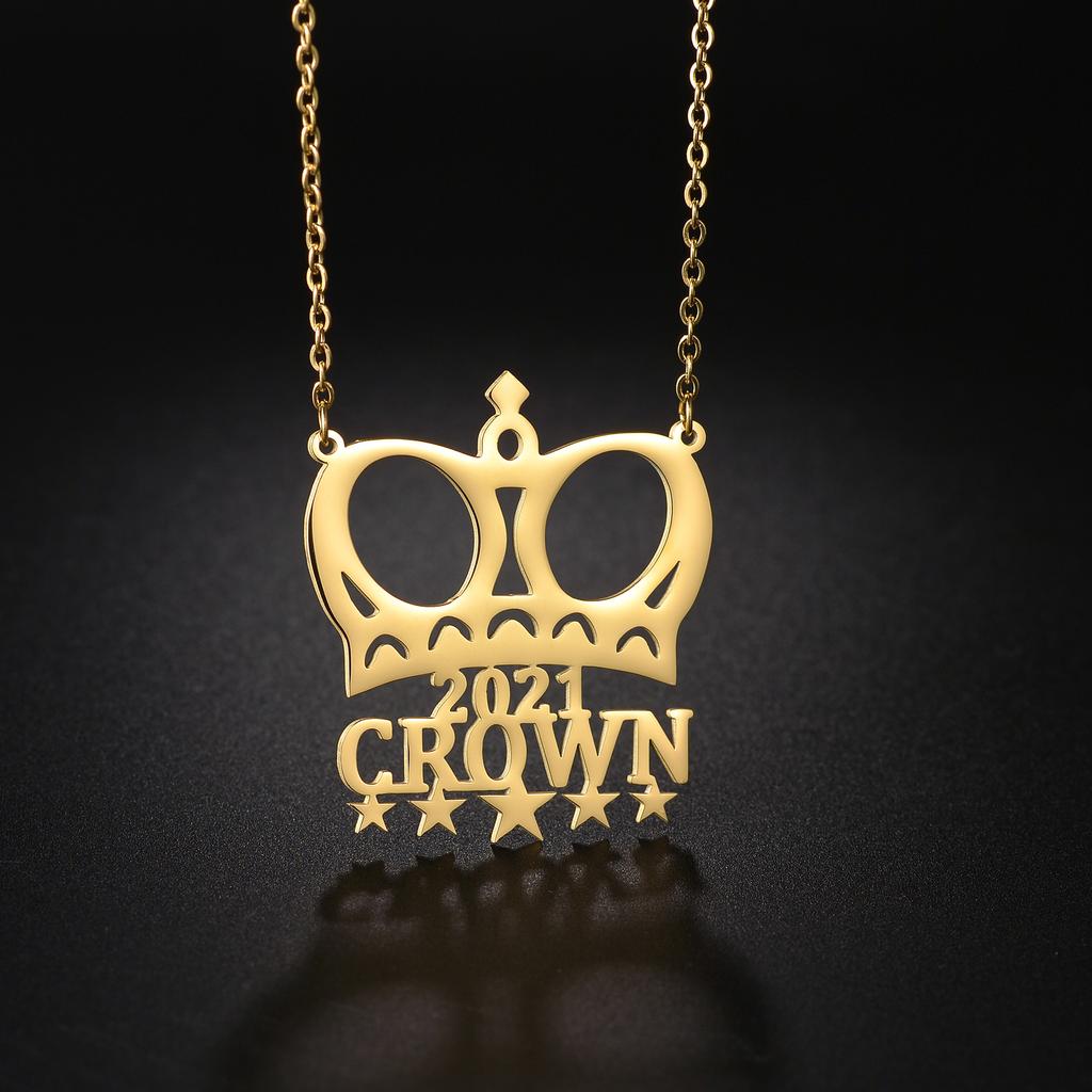 Atoztide Personalized Custom Soccer Sports Name Necklace Stainless Steel for Women Men Pendant Fashion Birthday Jewelry Gift