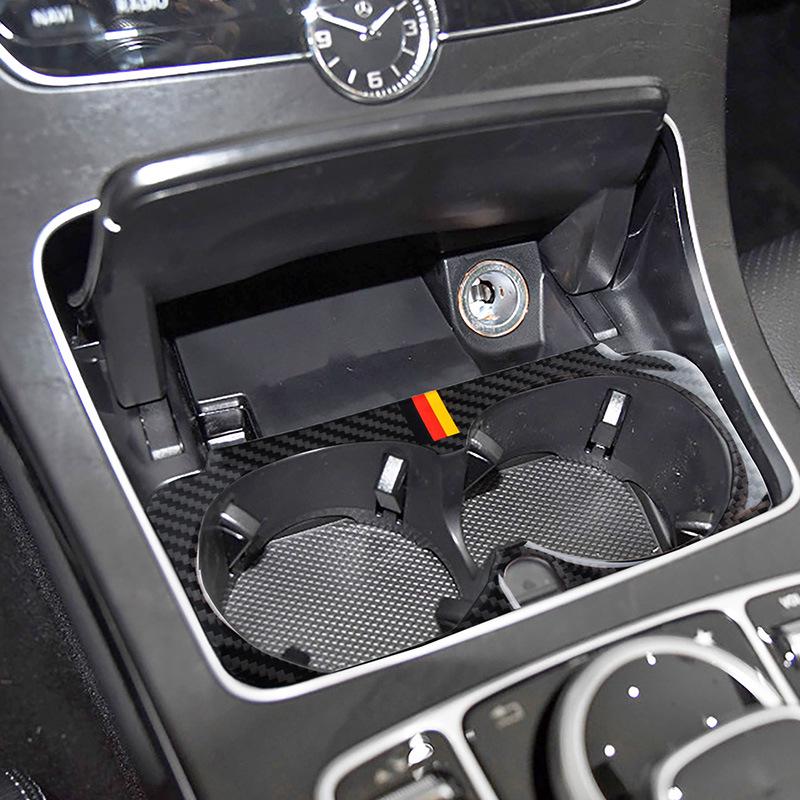 Наклейка подстаканника из углеродного волокна для отделки салона Mercedes-Benz C-Class W205
