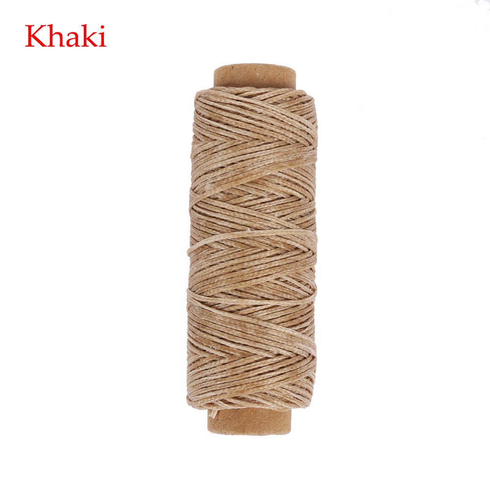 50Meters Durable Flat Hand Stitching Handicraft Leather Waxed Thread Sewing Line Cord