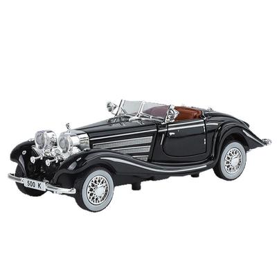 1/32 Роскошный винтажный автомобиль BENZ 500K, модель из сплава, изысканные настольные украшения, лучшая коллекция для любителей моделей автомобилей